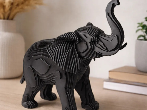 Escultura Decorativa- Elefante Majestuoso - Foto 2
