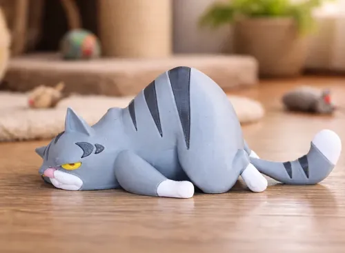 Figura Decorativa- Gato Aburrido - Foto 2