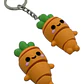 Llavero- Pack De 2 Zanahorias Flexibles - Miniatura 1