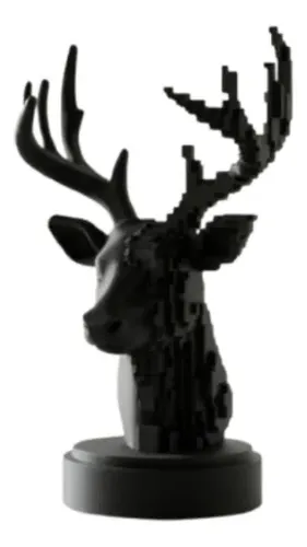 Escultura Decorativa- Ciervo Pixelado