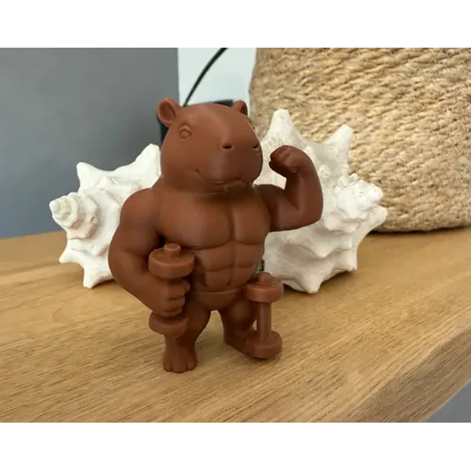 Figura Decorativa- Capibara Musculoso 1