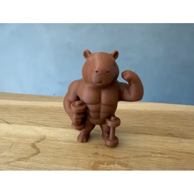 Figura Decorativa- Capibara Musculoso 2