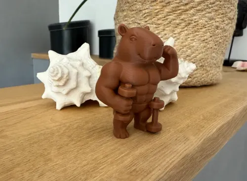 Figura Decorativa- Capibara Musculoso - Foto 3