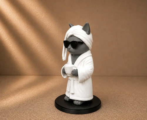 Figura Decorativa- Gato Cafetero - Foto 3