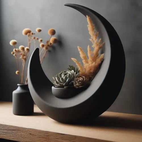 Figura Decorativa En Forma De Luna - Foto 2