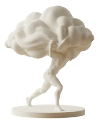 Escultura Decorativa- Hombre Moviendo El Cielo