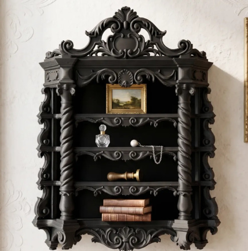 Figura Decorativa De Gabinete Barroco Real
