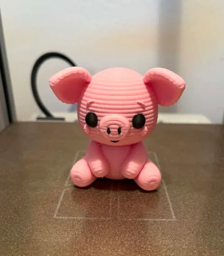 Figura Decorativa- Cerdito Tierno De Punto