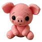 Figura Decorativa- Cerdito Tierno De Punto - Miniatura 2