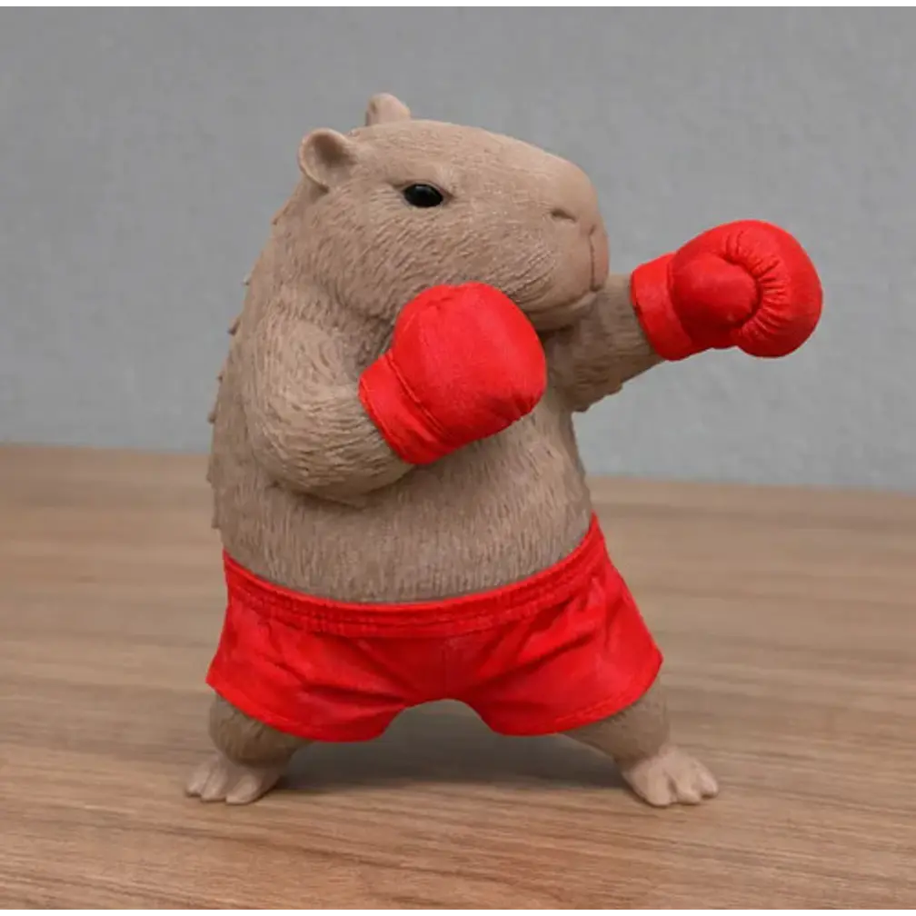 Figura Decorativa- Capibara Boxeador 2