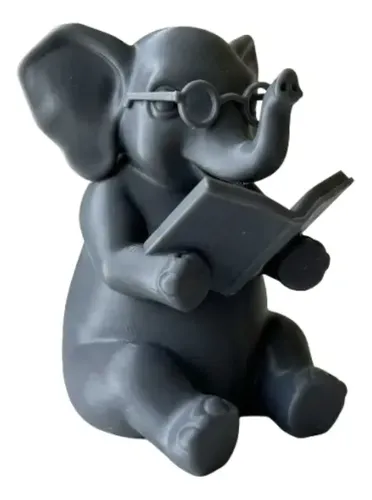 Figura Decorativa- Elefante Lector