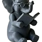 Figura Decorativa- Elefante Lector - Miniatura 1
