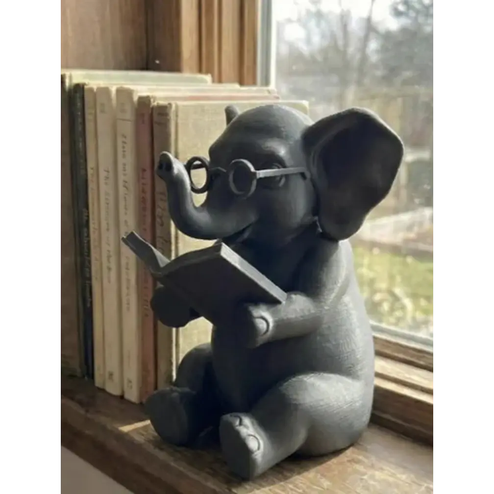 Figura Decorativa- Elefante Lector 2