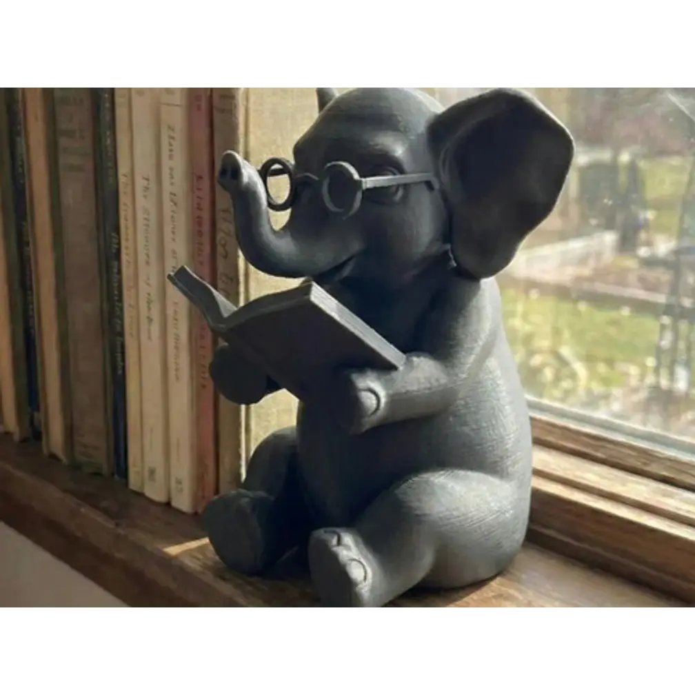 Figura Decorativa- Elefante Lector 3