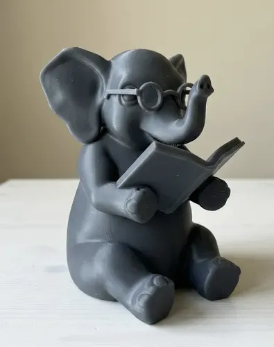Figura Decorativa- Elefante Lector - Foto 4