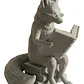 Escultura Decorativa- Zorro Erudito - Miniatura 1