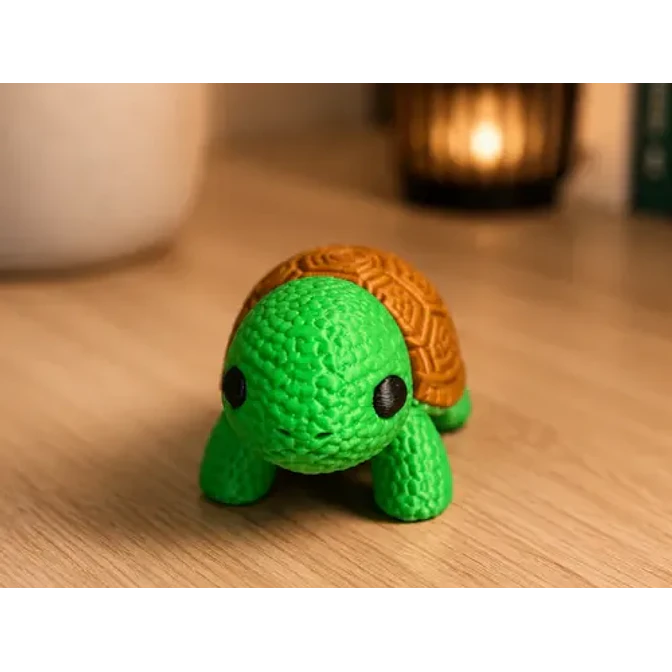 Figura Decorativa- Tortuga Estilo Tejida 1