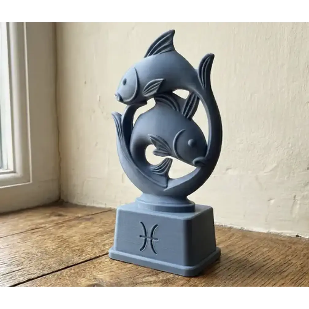 Escultura Decorativa Prints Patro- Busto Del Zodíaco Piscis 3