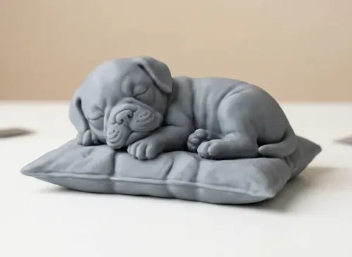 Escultura Decorativa- Cachorro Durmiente - Foto 2