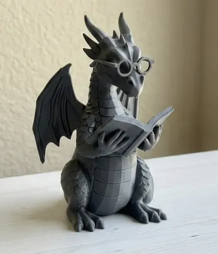Escultura Decorativa- Dragón Lector - Foto 2