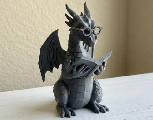 Escultura Decorativa- Dragón Lector - Foto 4