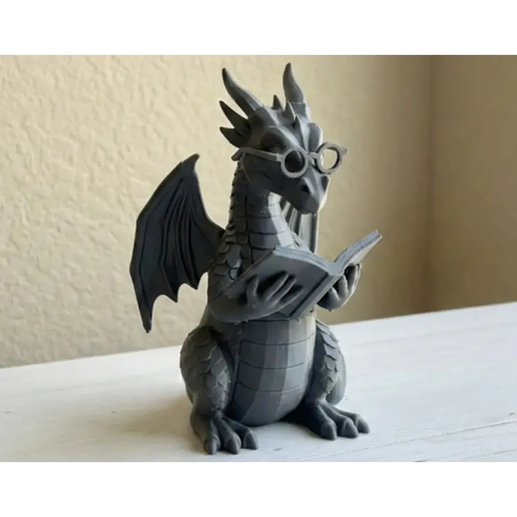 Escultura Decorativa- Dragón Lector 4