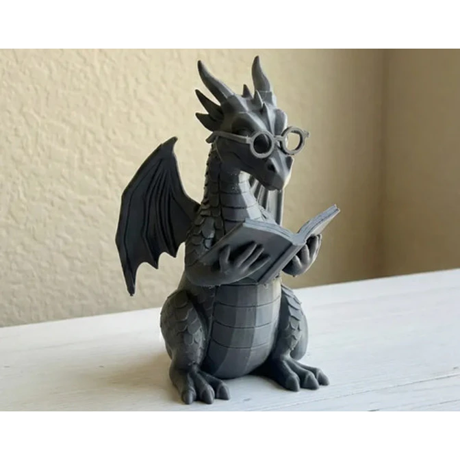 Escultura Decorativa- Dragón Lector 4