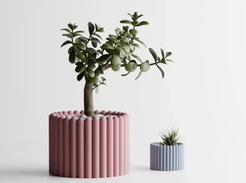 Figura Decorativa Maceta De Plantas Moderna