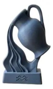 Escultura Decorativa Prints Patro- Busto Del Zodíaco Acuario