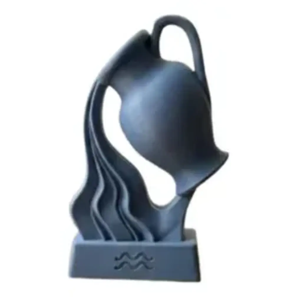 Escultura Decorativa Prints Patro- Busto Del Zodíaco Acuario 1