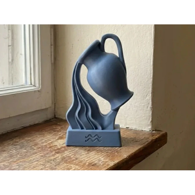Escultura Decorativa Prints Patro- Busto Del Zodíaco Acuario 2
