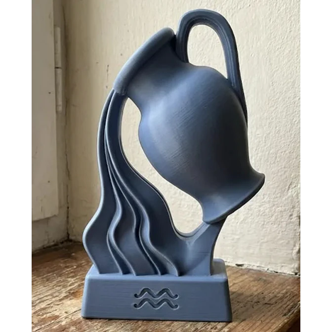 Escultura Decorativa Prints Patro- Busto Del Zodíaco Acuario 3