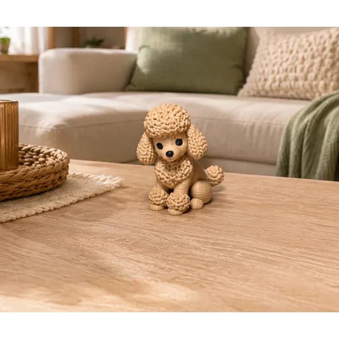 Figura Decorativa Prints Patro- Poodle De Punto 2