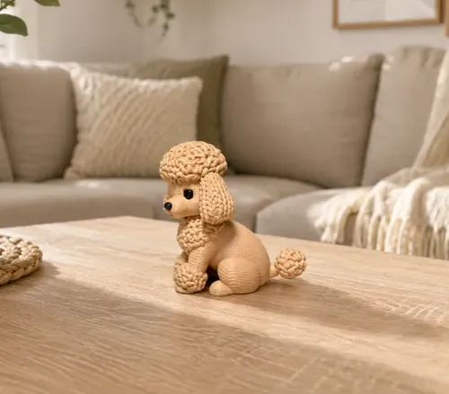 Figura Decorativa Prints Patro- Poodle De Punto - Foto 3