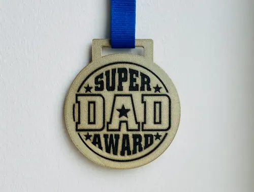 Figura Decorativa Prints Patro- Medalla Al Mejor Padre - Foto 2