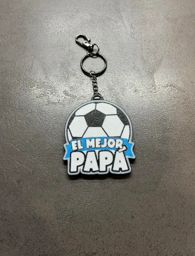 Llavero Prints Patro- Feliz Día Papá De Futbol - Foto 2