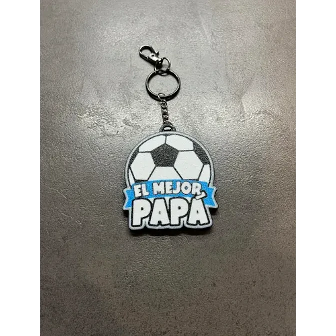 Llavero Prints Patro- Feliz Día Papá De Futbol 2