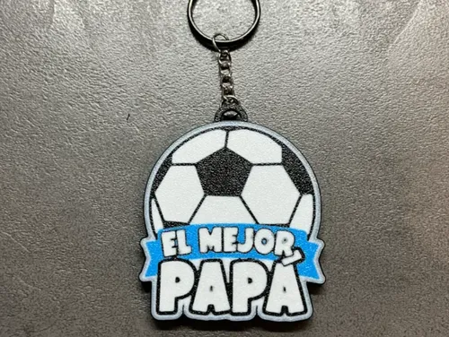 Llavero Prints Patro- Feliz Día Papá De Futbol - Foto 3