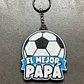 Llavero Prints Patro- Feliz Día Papá De Futbol - Miniatura 3