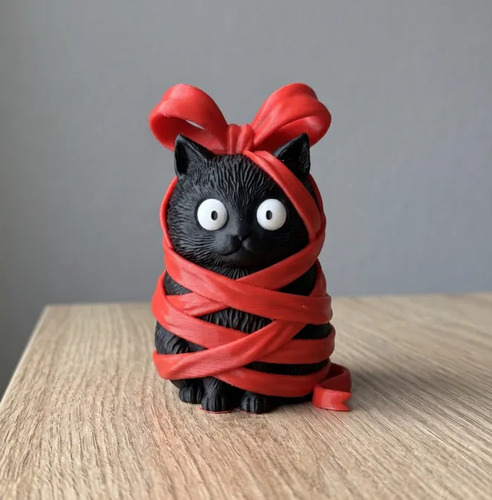 Figura Decorativa- Gato Travieso Atado - Foto 2