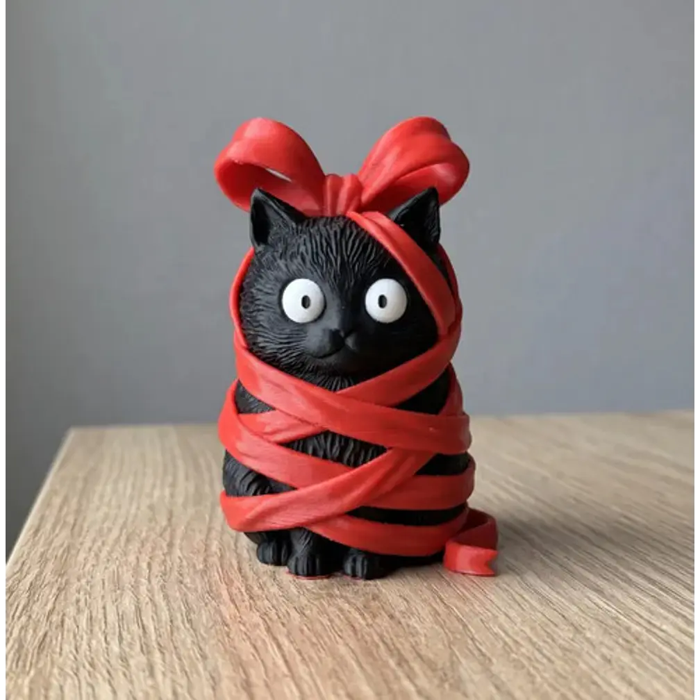 Figura Decorativa- Gato Travieso Atado 2