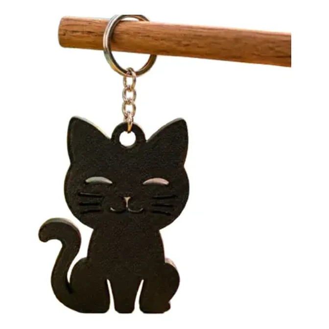 Llavero Prints Patro- Gato Negro 1