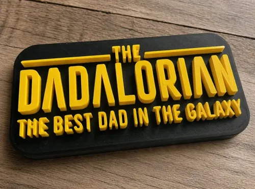 Escultura Decorativa Prints Patro- Mejor Papá De La Galaxia - Foto 3