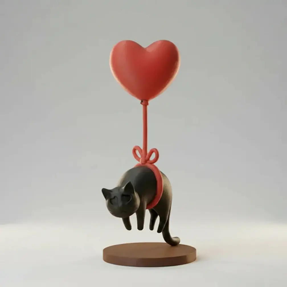 Figura Decorativa- Gato Flotante 1
