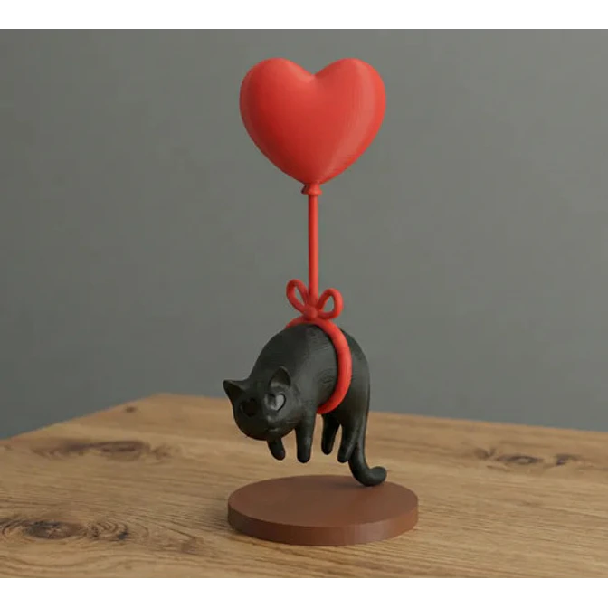 Figura Decorativa- Gato Flotante 3