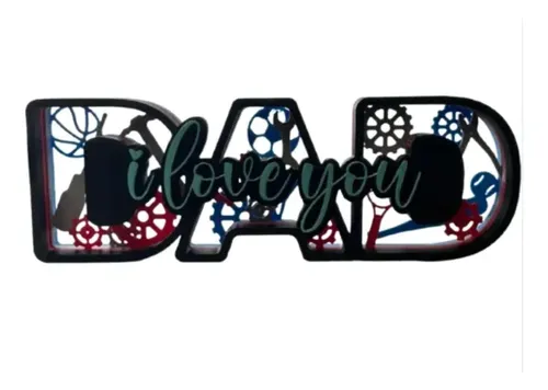 Escultura Decorativa Prints Patro- Amor A Papá