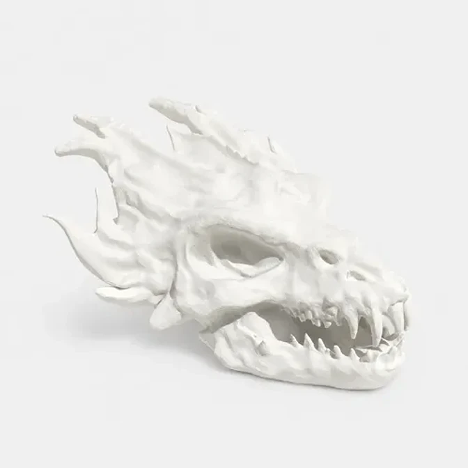Figura Decorativa- Cabeza De Dragón Furioso 1