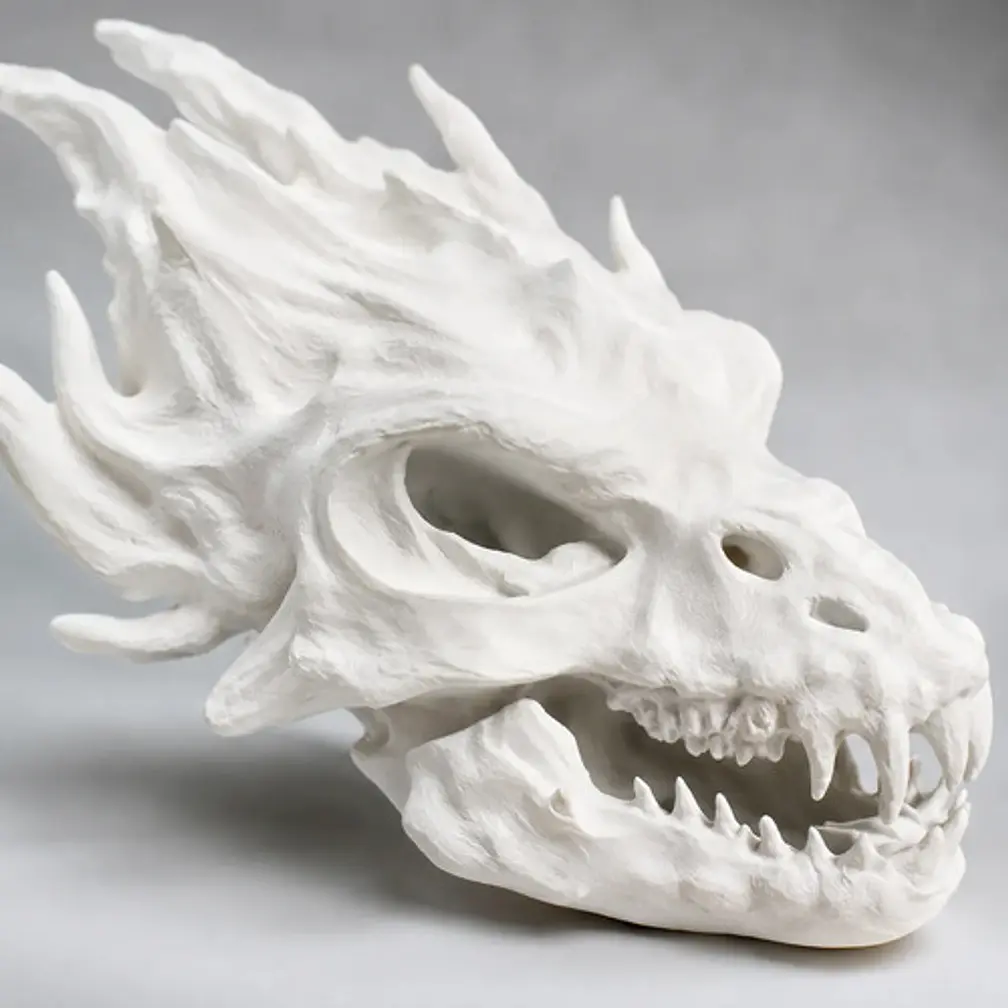 Figura Decorativa- Cabeza De Dragón Furioso 2