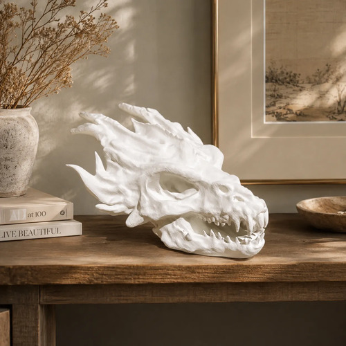 Figura Decorativa- Cabeza De Dragón Furioso - Foto 3