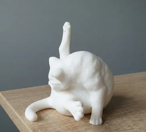 Figura Decorativa- Felino Bañándose - Foto 3
